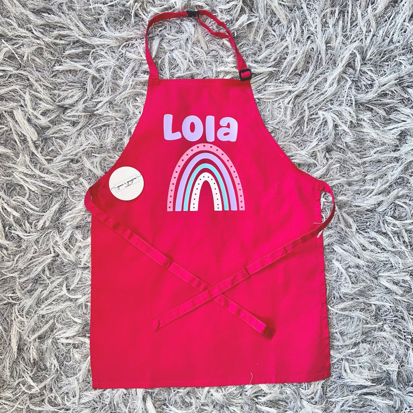 Children’s Personalised Rainbow Apron