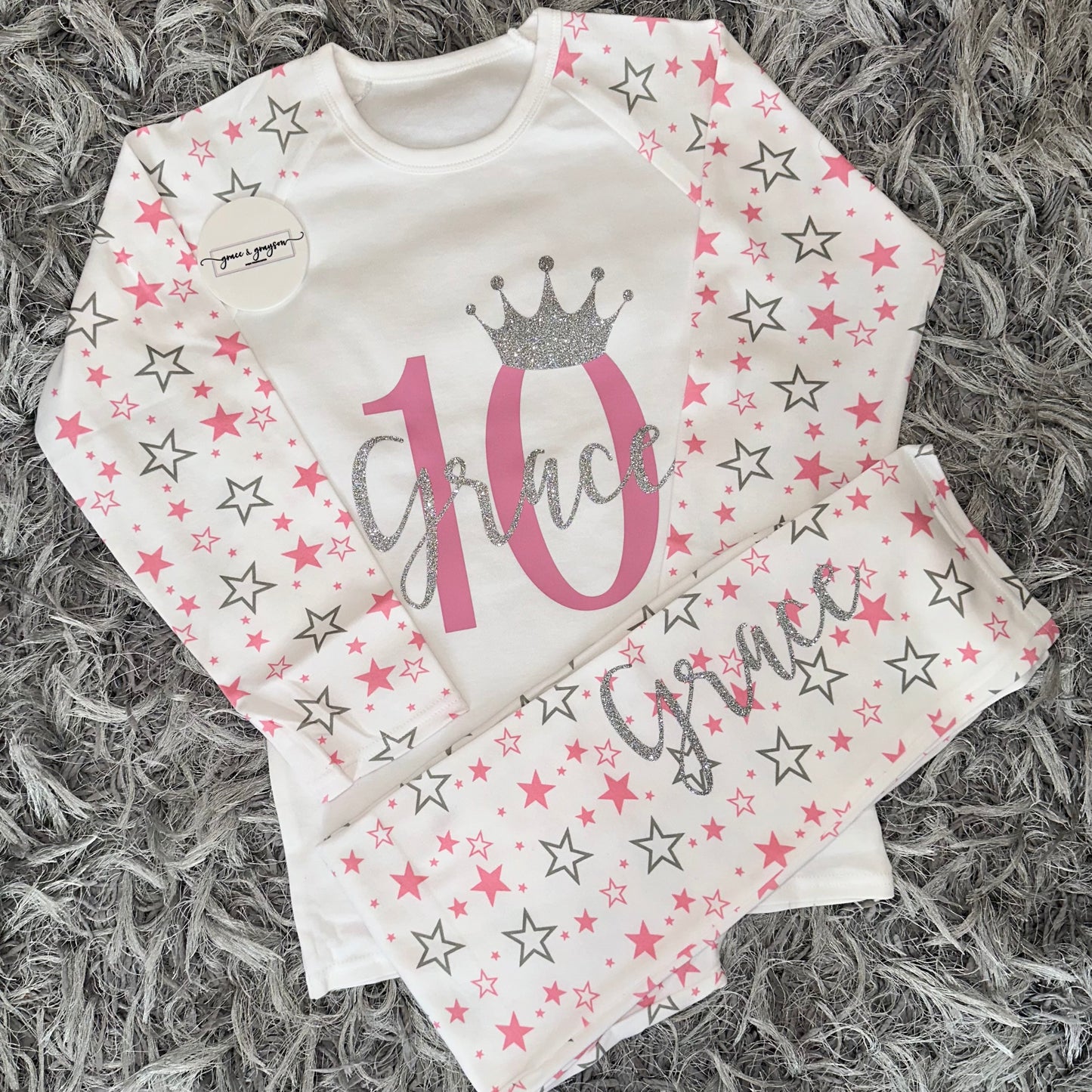 Personalised Birthday Number Pyjamas