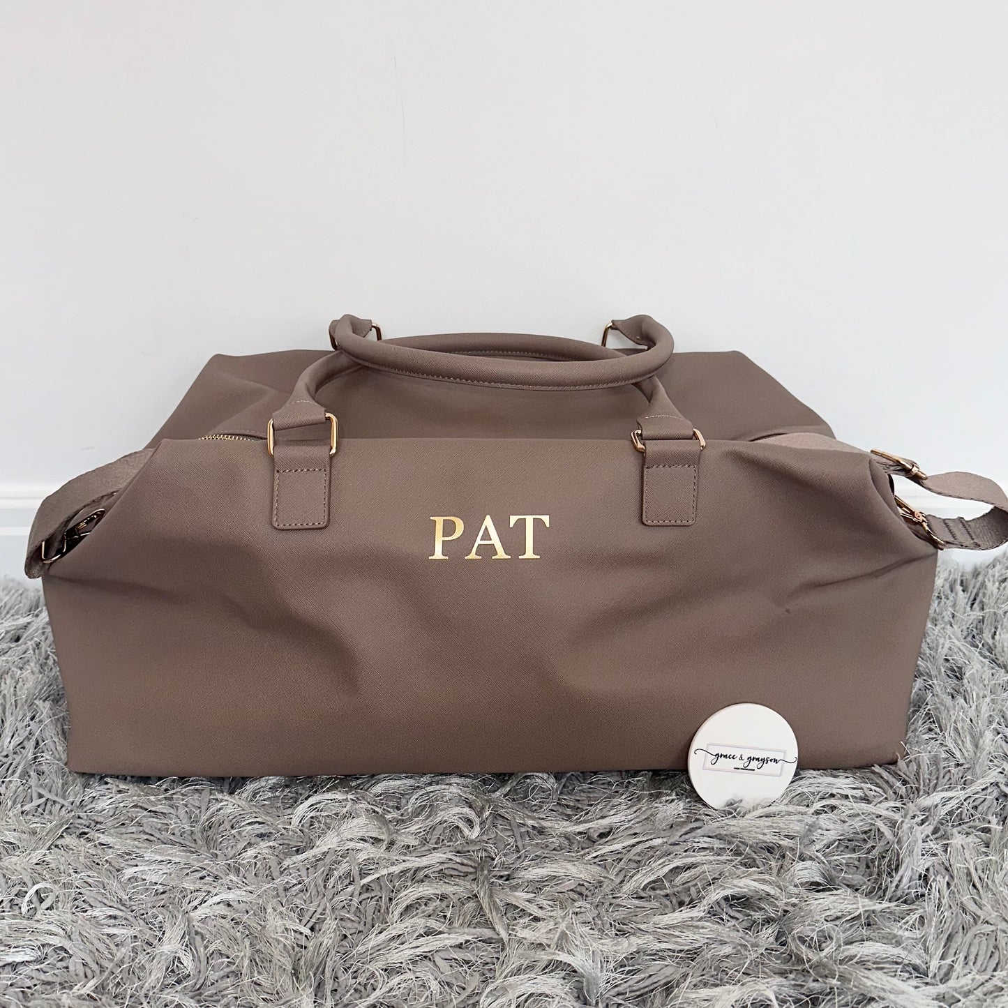 Personalised Initials Boutique Weekend Bag