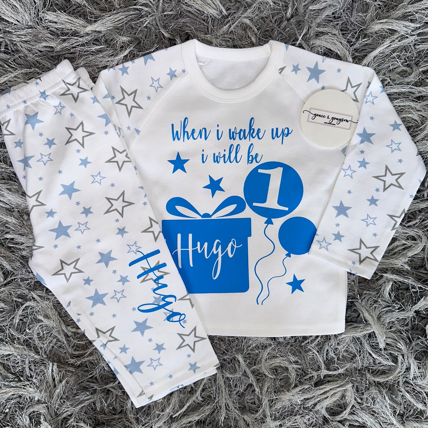 Personalised Birthday Balloon Pyjamas