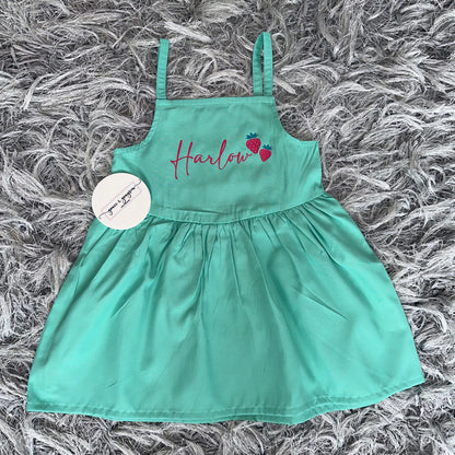 Personalised Strawberry Strappy Dress