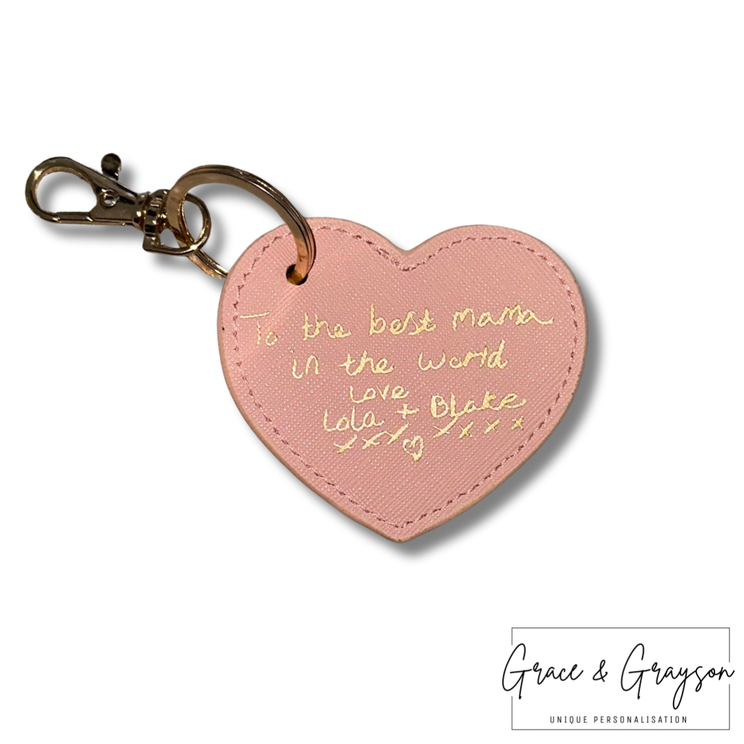 Upload Your Own Handwriting Keyring