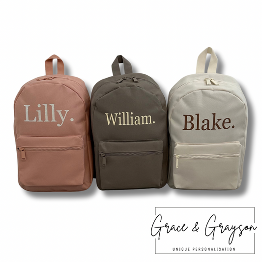 New Personalised Backpacks