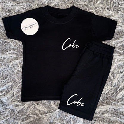 Signature Name Short & T-Shirt Set