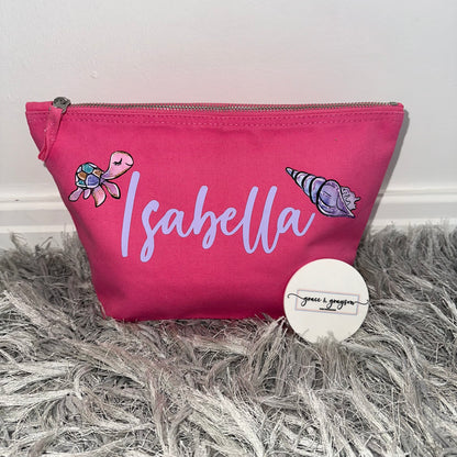 Personalised Sea Theme Accessory Pouch