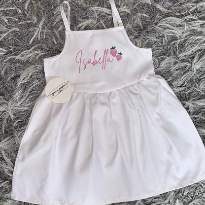 Personalised Strawberry Strappy Dress