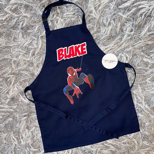 Children’s Personalised Spiderman Apron