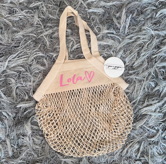 Personalised Mini Mesh Bag