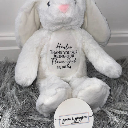 Personalised Flower Girl Mini Teddy