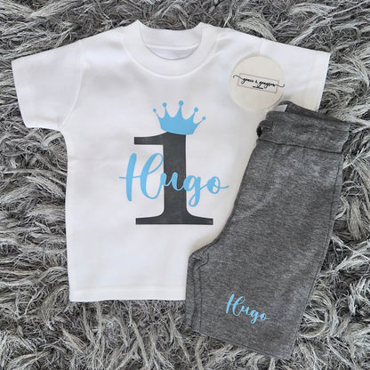 Personalised Birthday Shorts & T-Shirt Set