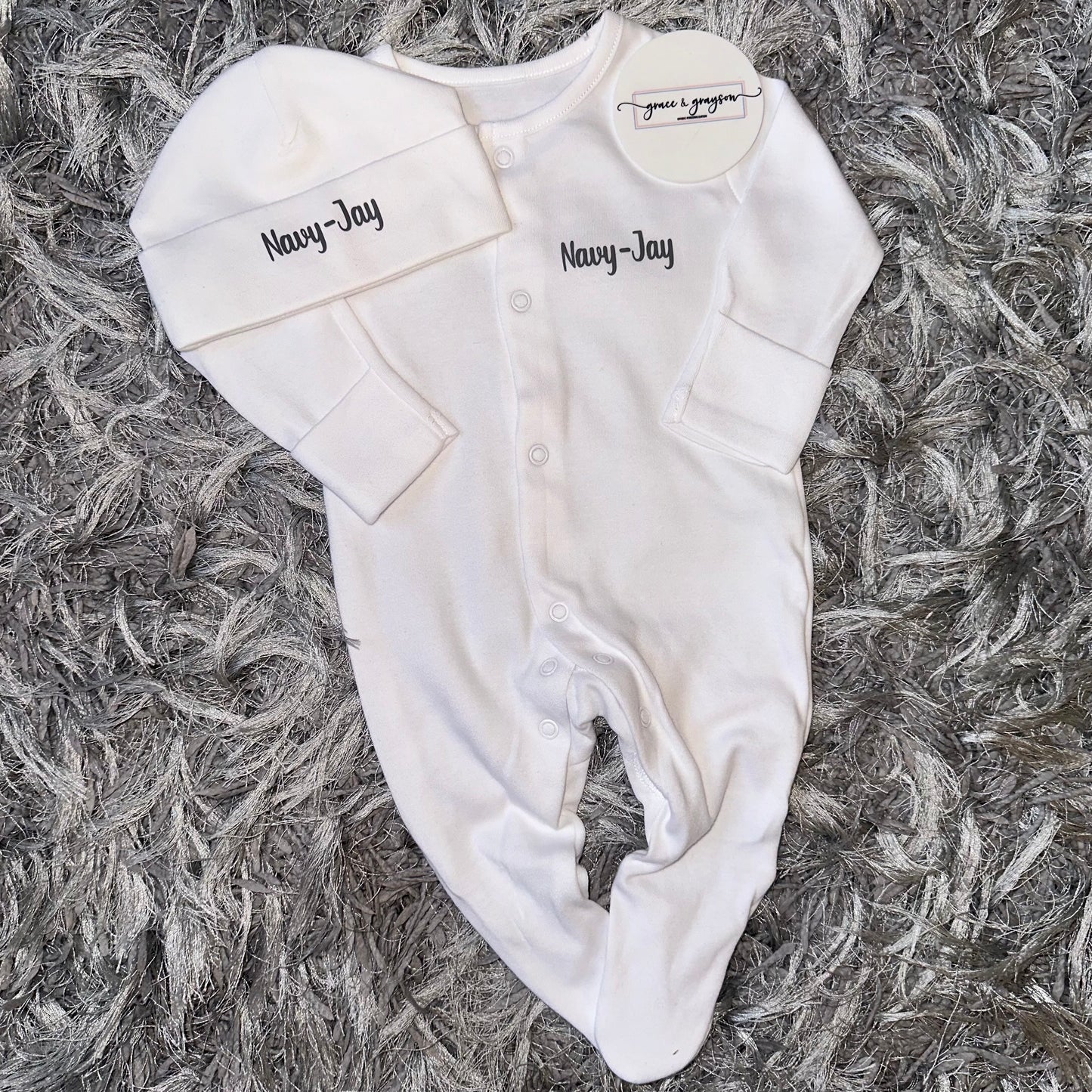 Personalised Baby Grow Set