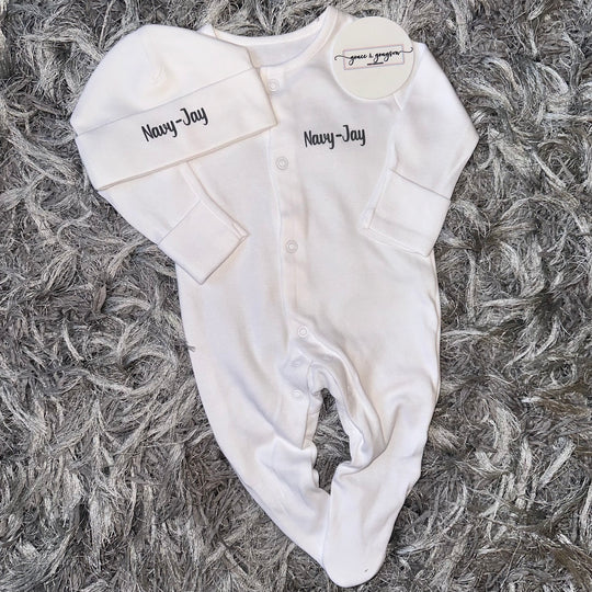 Personalised Baby Grow Set