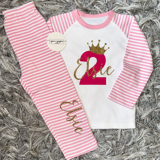 Personalised Birthday Number Pyjamas