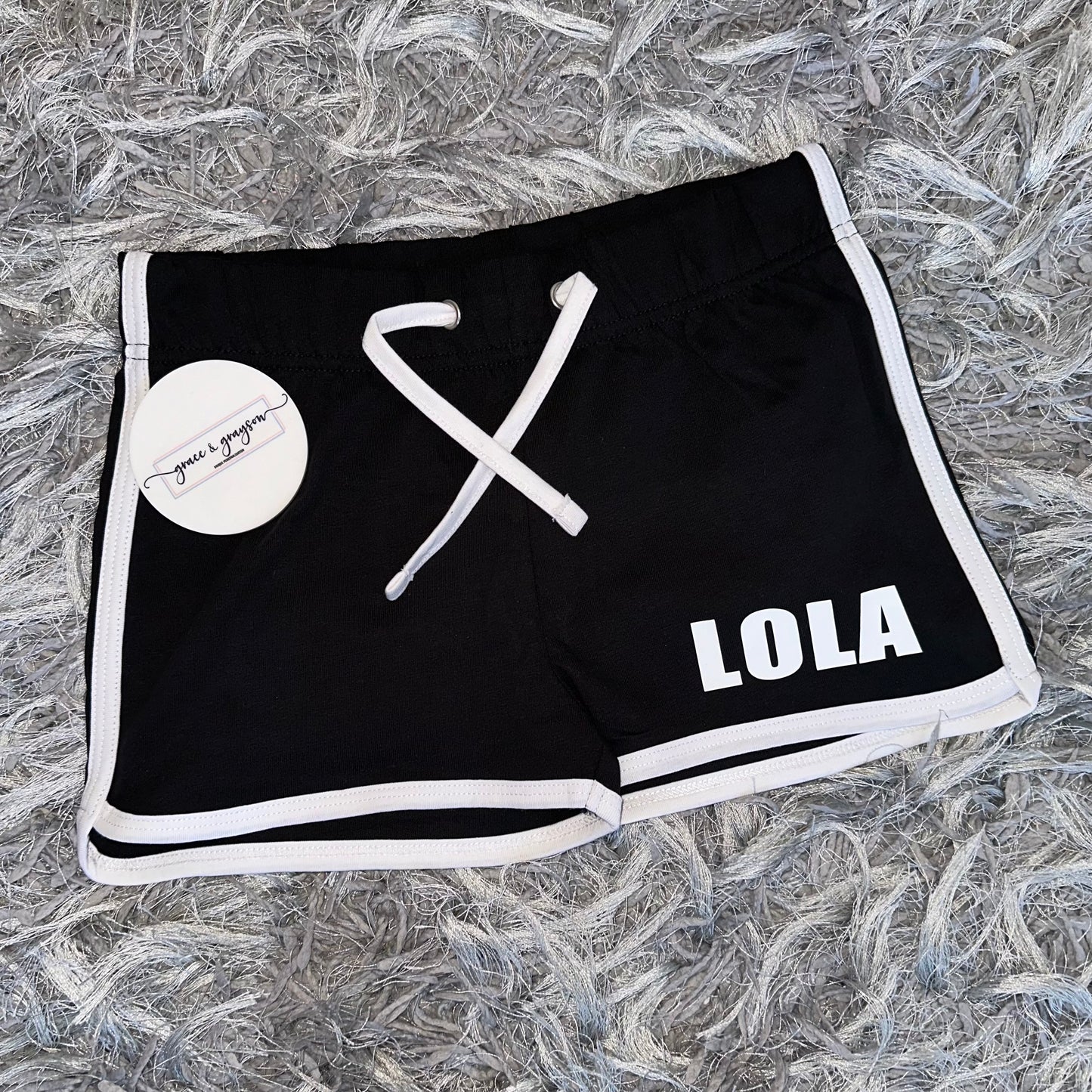 DLG Black/White Retro Shorts