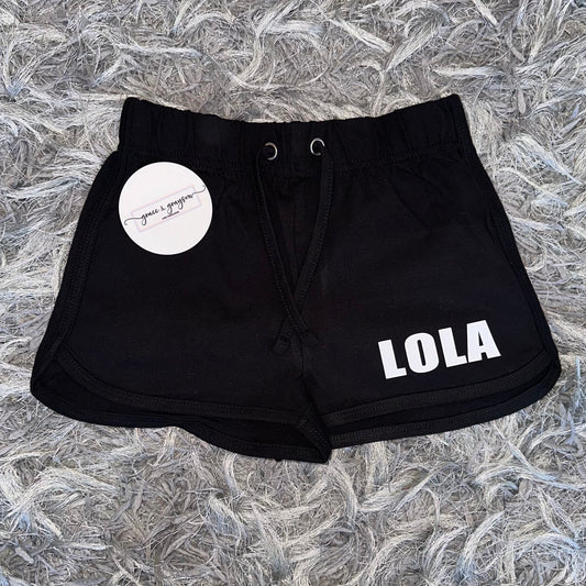 DLG Black Retro Shorts