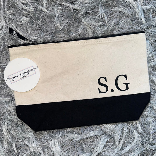 Initials Accessory Pouch