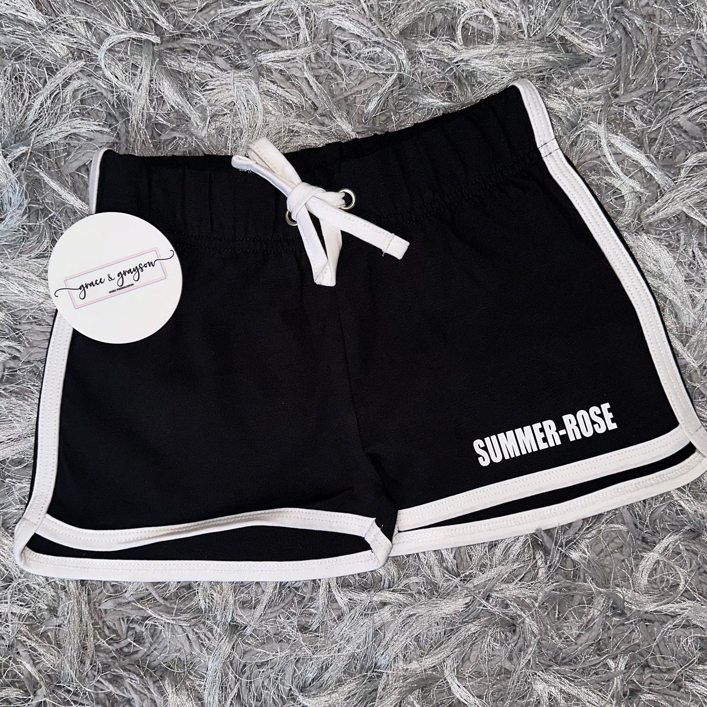 DLG Black/White Retro Shorts