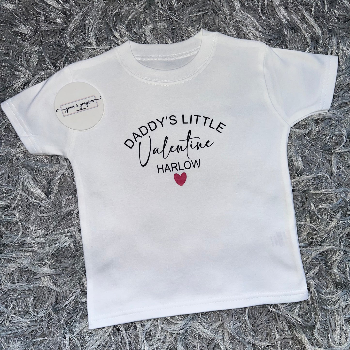 Personalised Daddy’s Little Valentine T-Shirt