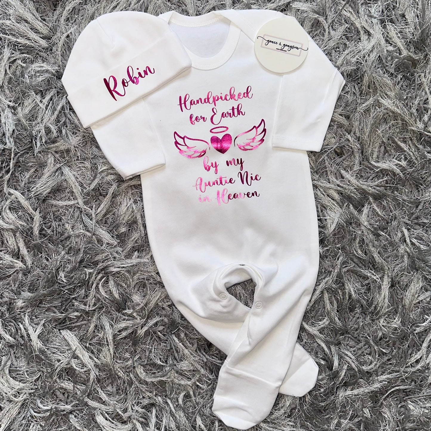 Hand Picked For Earth Baby Grow Set