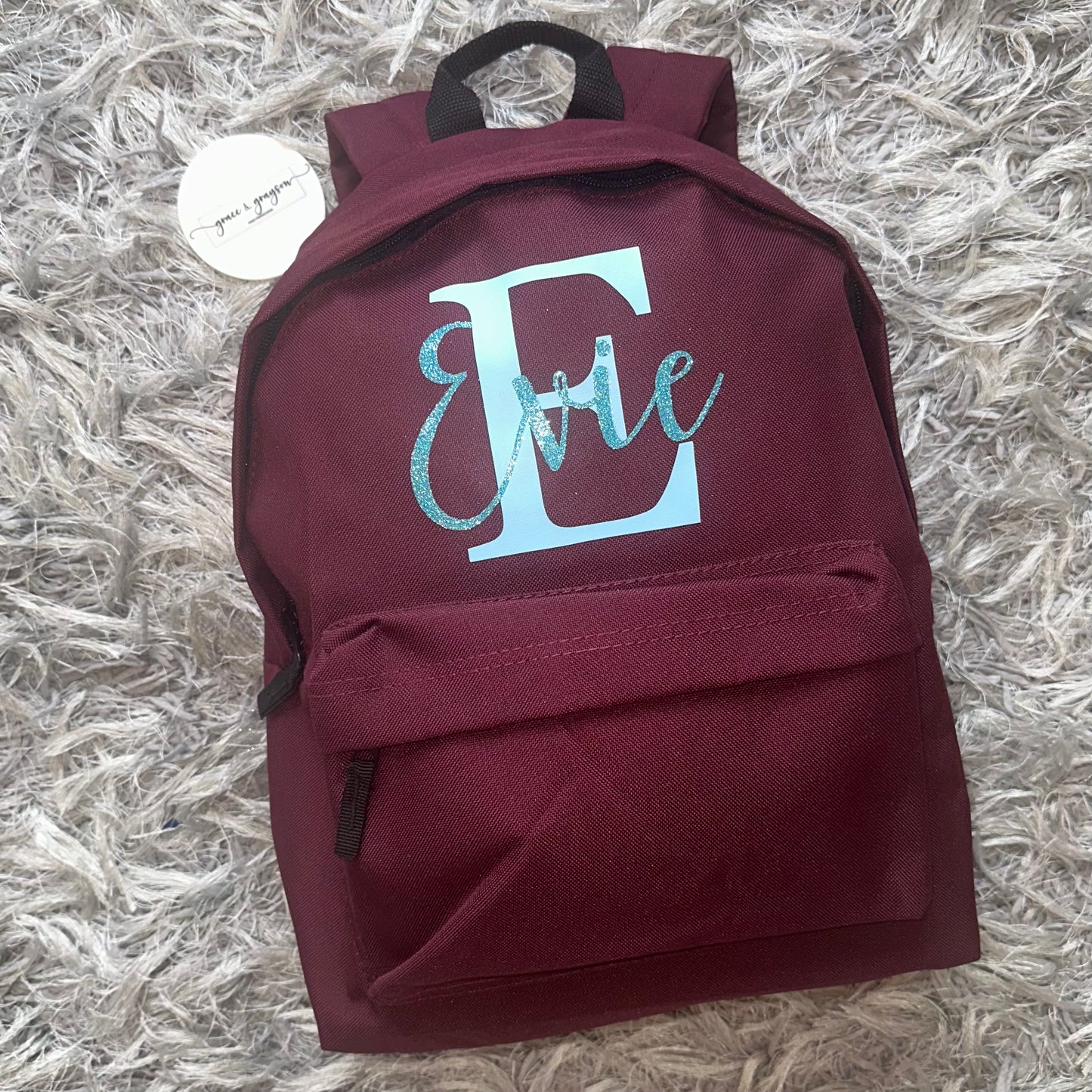 Older Kids Name Initial Backpack Grace Grayson