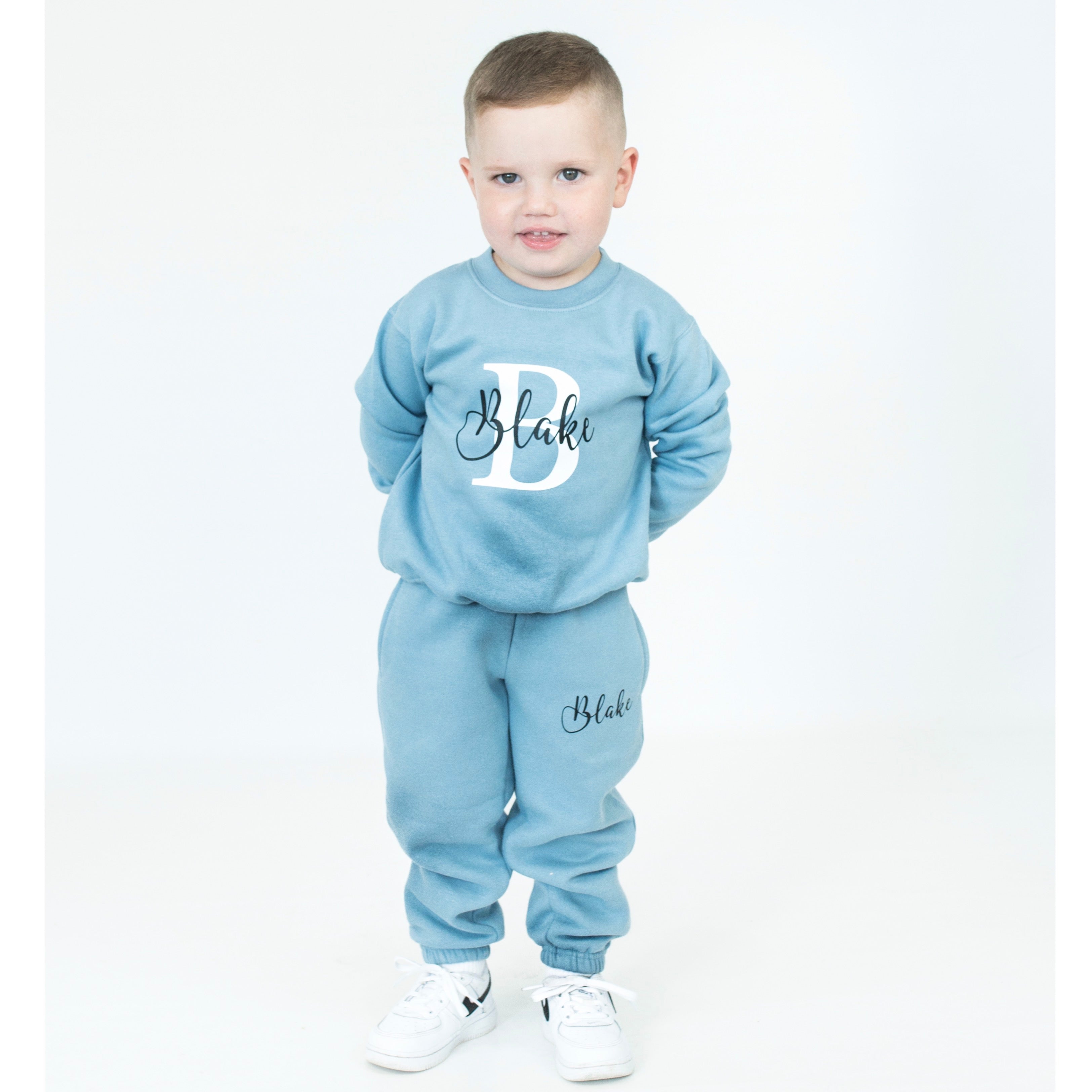 Personalised initial 2025 baby tracksuit