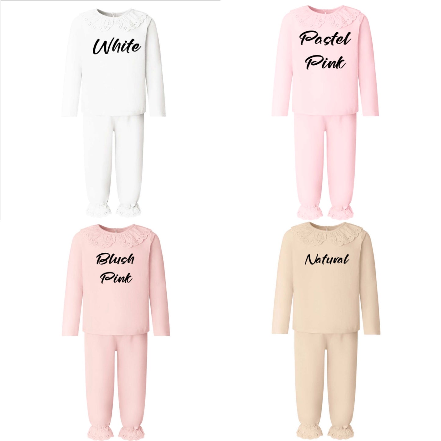 Personalised Pink Makeup Dolly Pyjamas