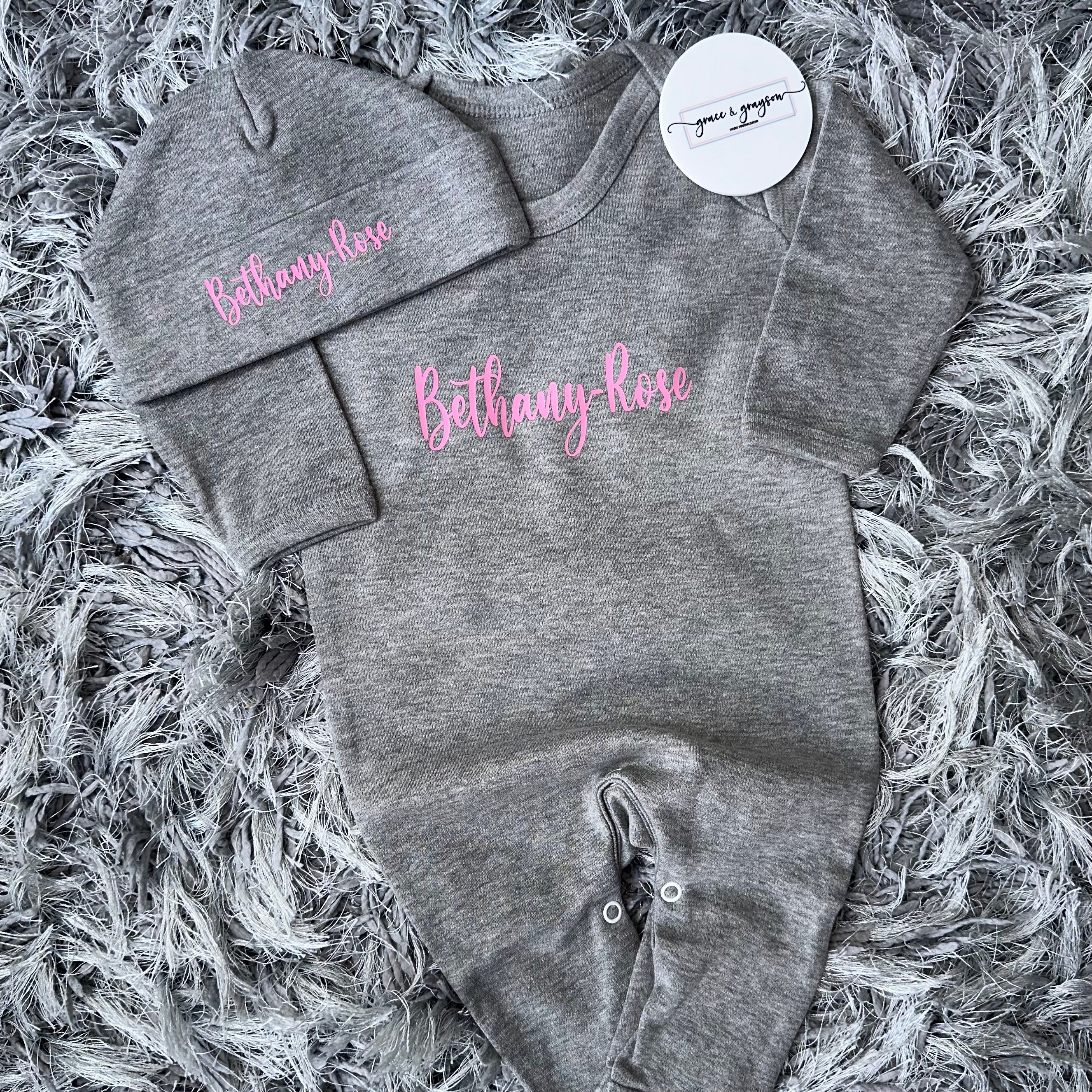 Personalised Baby Grow Set