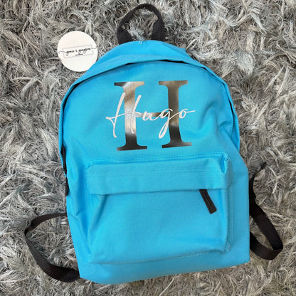 Older Kids Name & Initial Backpack