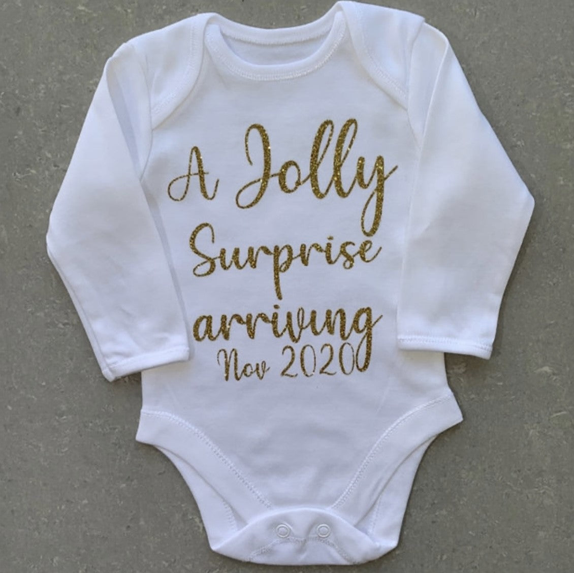 Baby Arriving Announcement Vest