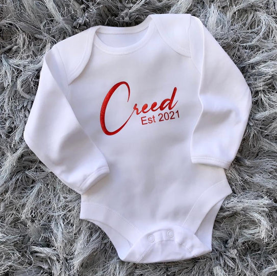 Personalised Baby Vest