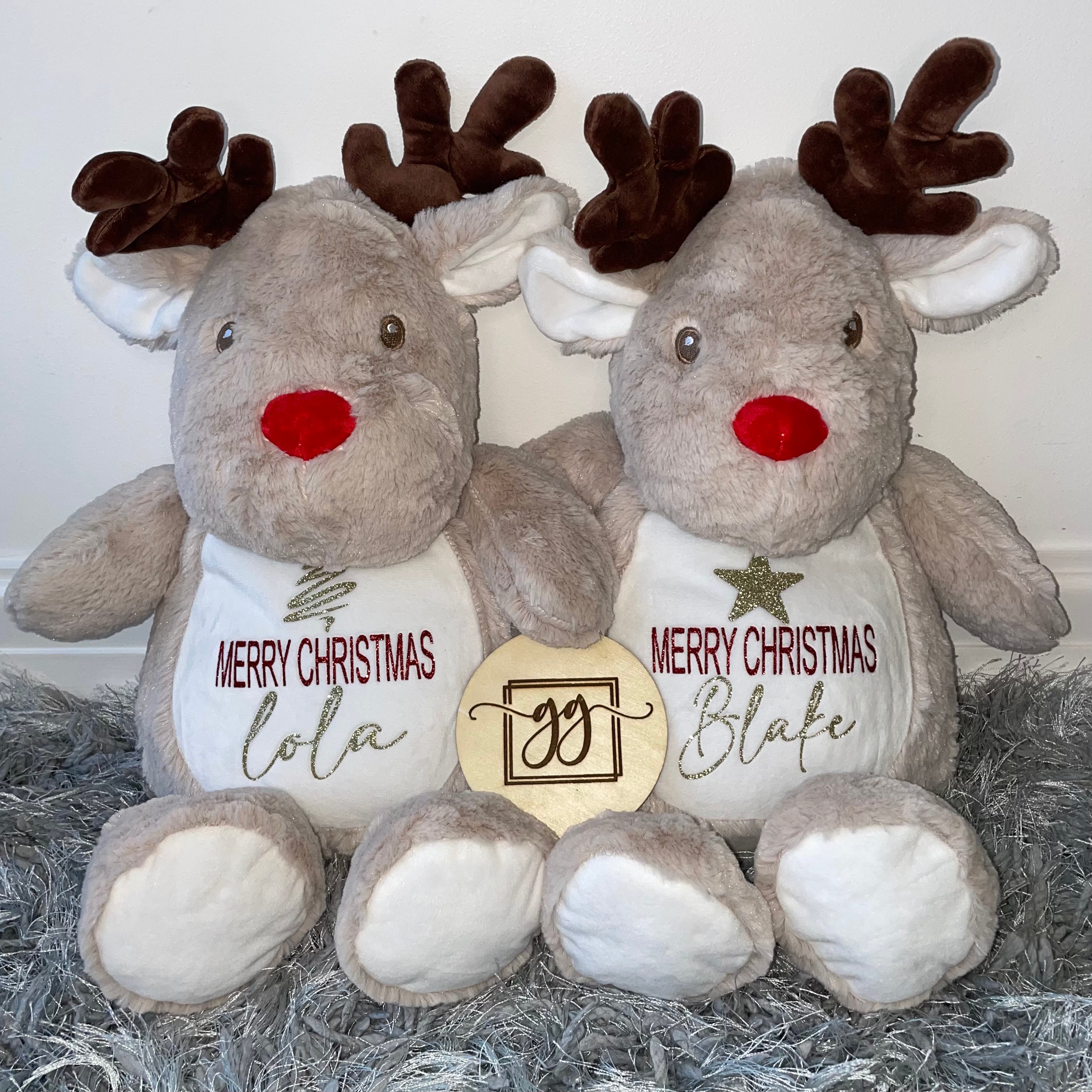 Personalised Merry Christmas Teddy Bear