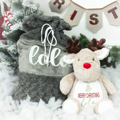 Personalised Merry Christmas Teddy Bear