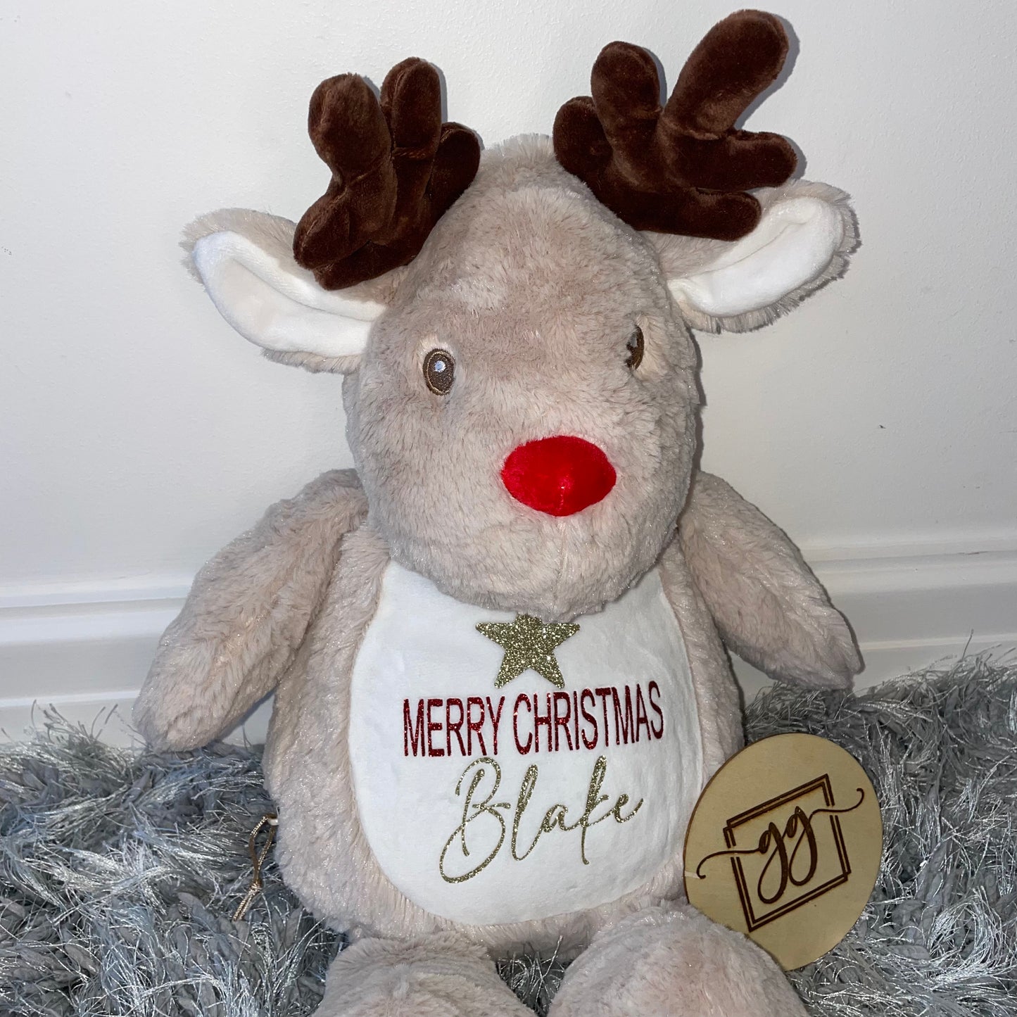 Personalised Merry Christmas Teddy Bear