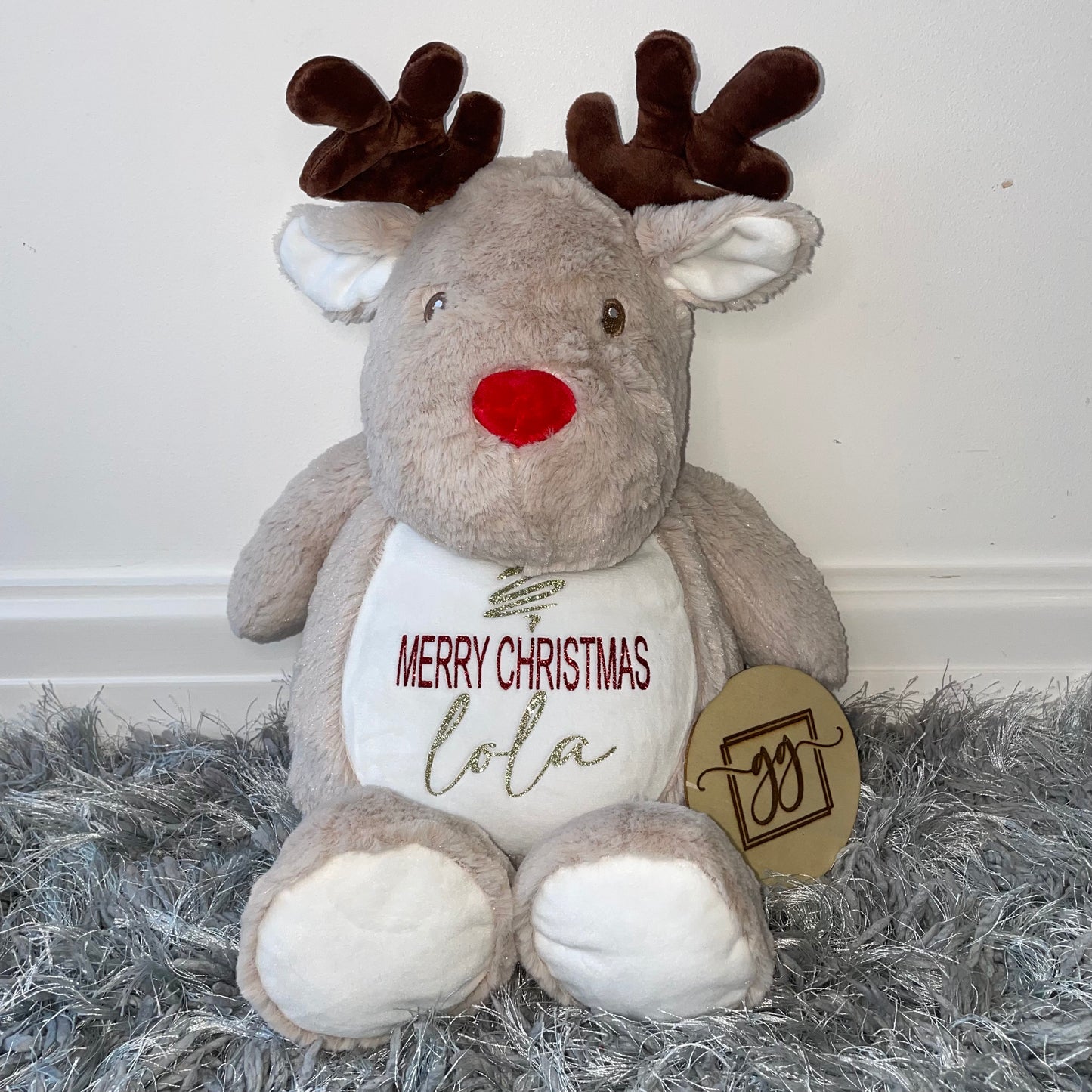 Personalised Merry Christmas Teddy Bear