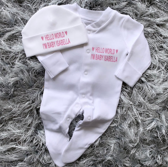 Personalised Baby Grow