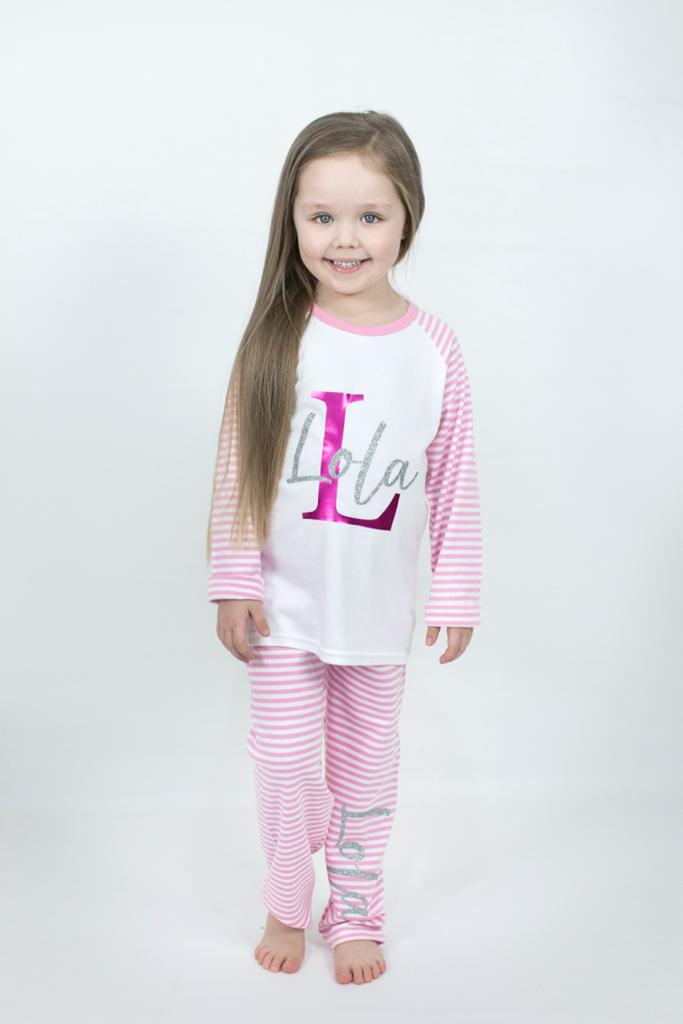 Personalised Name Initial Pyjamas Grace Grayson