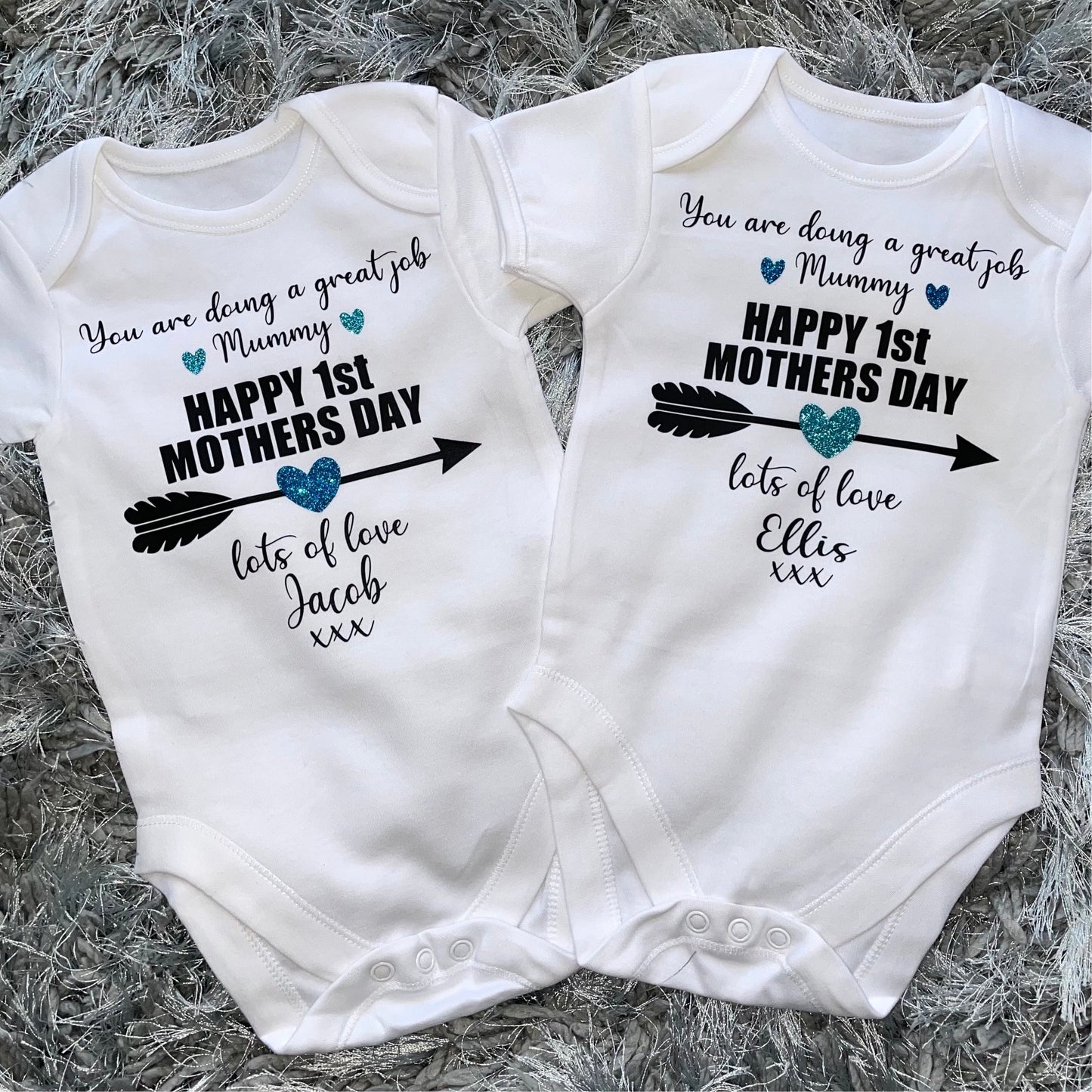 Personalised Mother's Day Great Job Baby Vest